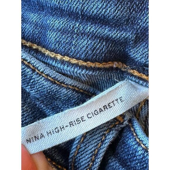 Rag & Bone Women's Nina High Rise Cigarette Jeans Size 28 Blue Streetwear - Picture 5 of 14